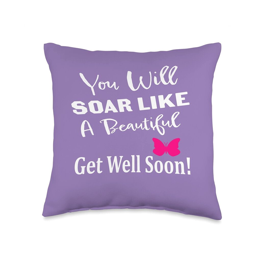 6273 You Will Soar Like A Beautiful Butterfly Get Well Soon Gifts Throw